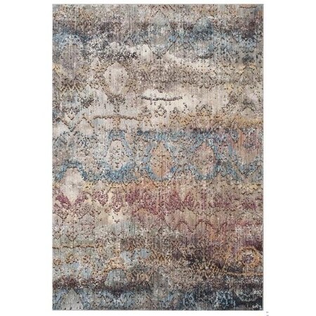 Safavieh 2 ft. 3 in. x 8 ft. Bristol Rectangle Power Loomed Rug Turquoise & Multicolor BTL490K-28
